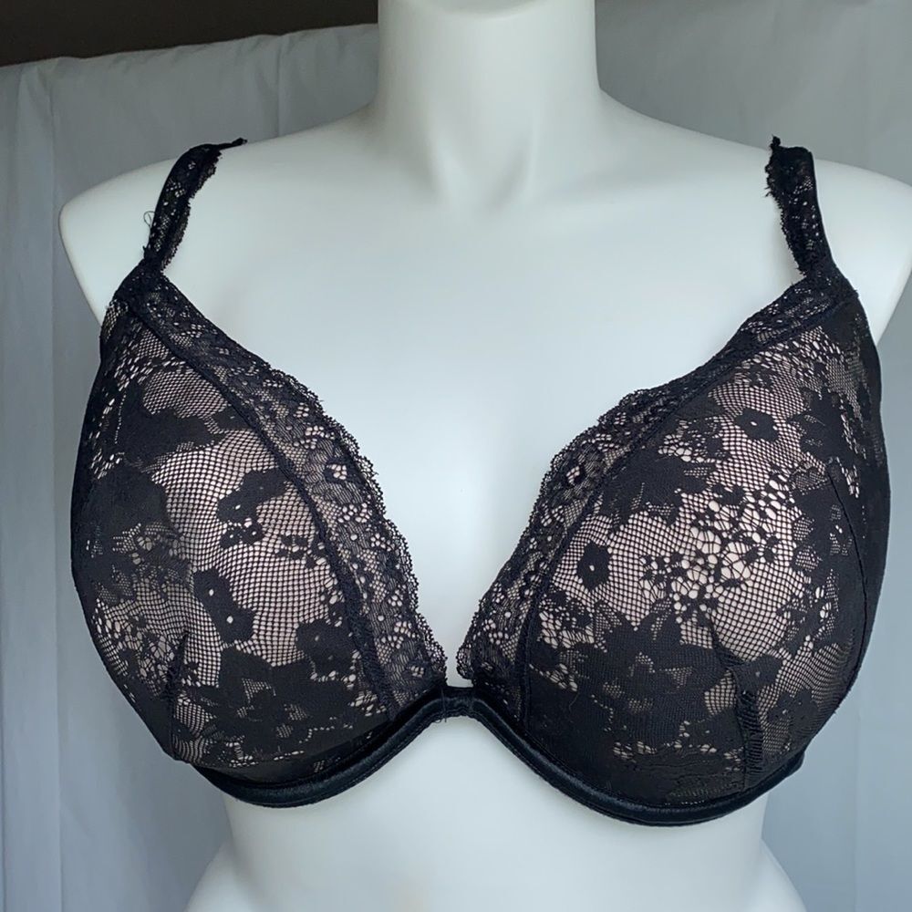 Cacique Black Under Wire 46ddd Bra